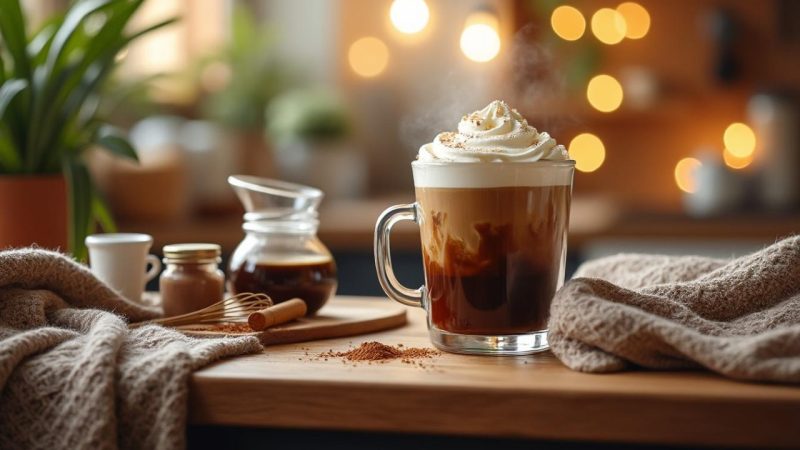 Comment préparer un Irish Coffee sans alcool pour une touche réconfortante
