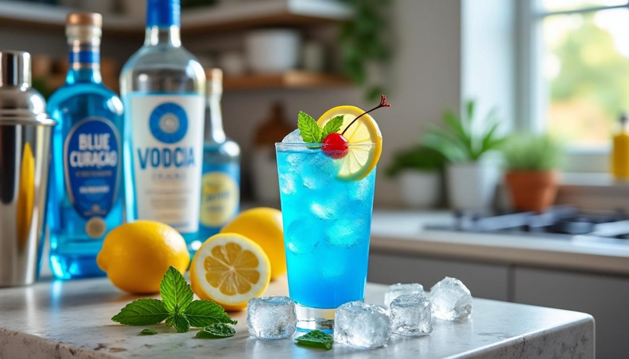 Comment préparer un cocktail blue lagoon rafraîchissant à la maison