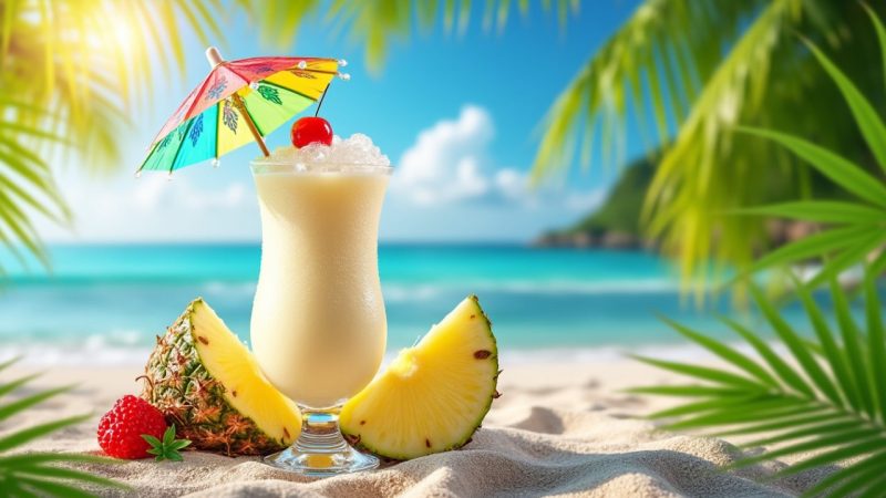 Recette de pina colada sans alcool pour un été rafraîchissant