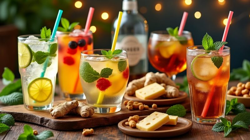 Savourez des recettes de boissons au gingembre sans alcool pour vos soirées