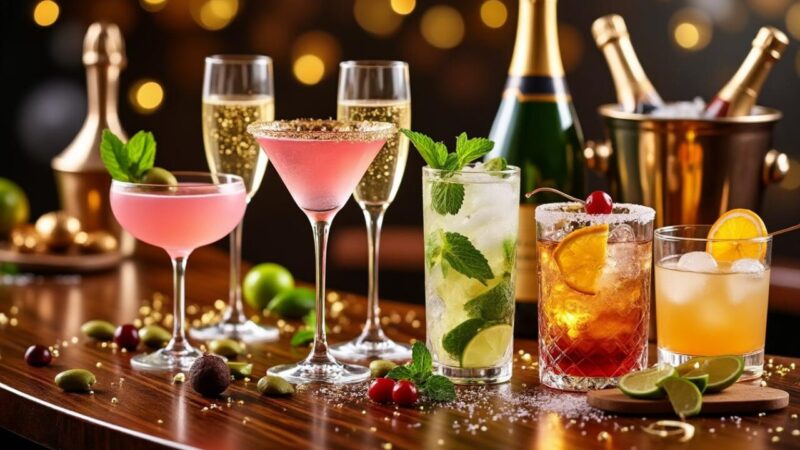 Les meilleurs cocktails à servir pour le nouvel an