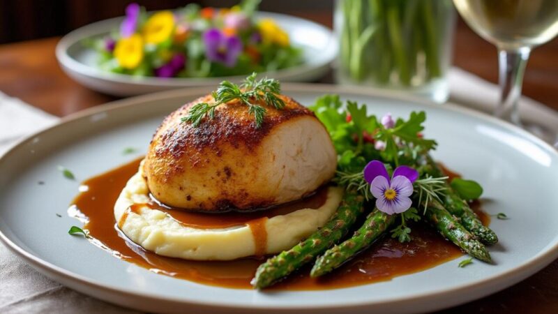 Quel accompagnement choisir avec une poularde aux morilles pour un repas raffiné
