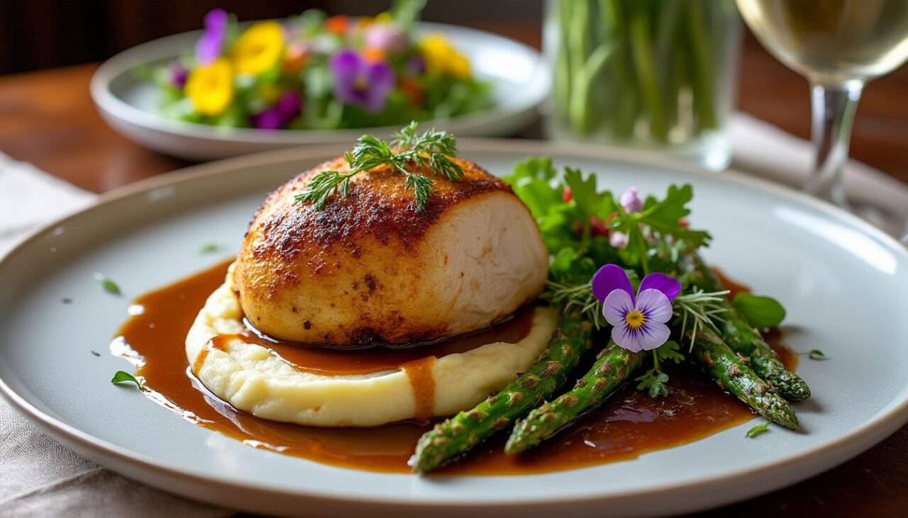 Quel accompagnement choisir avec une poularde aux morilles pour un repas raffiné