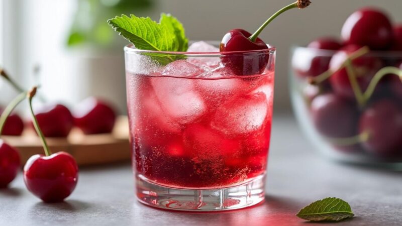 Recette cherry temple cocktail : les étapes faciles pour un mocktail pétillant