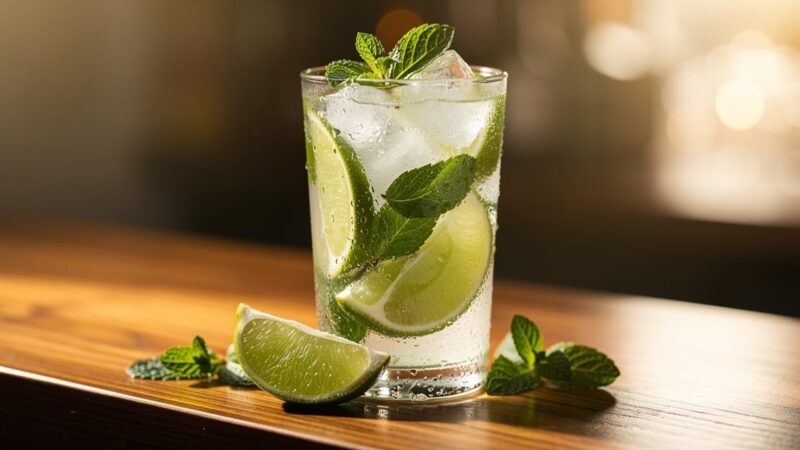 Recette du mojito classique au rhum, citron vert et menthe fraîche
