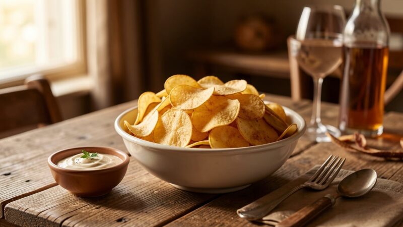 Chips maison pour l&rsquo;apéritif : la recette croustillante et facile