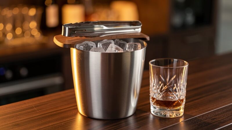 Seau à glace : bien le choisir pour un bar à la maison qui tient la route