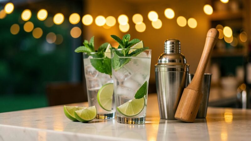 Soirée cocktails thématique : le guide pour tout organiser sans finir derrière le bar