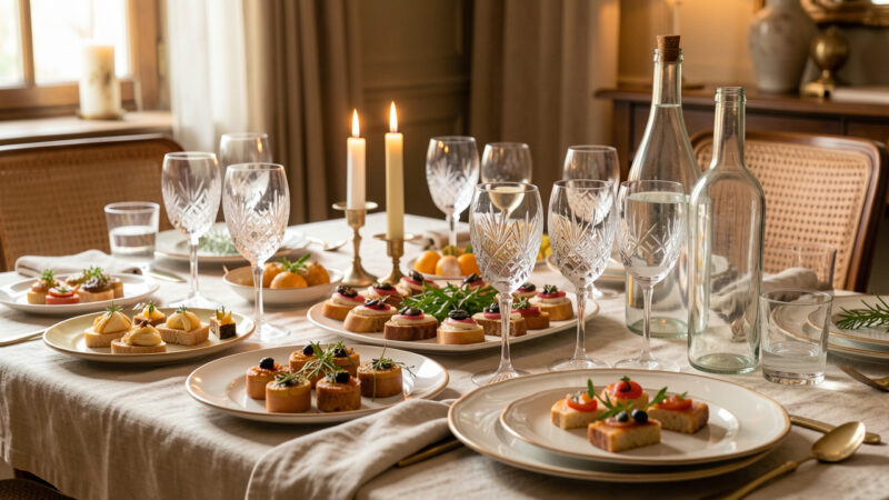 Organiser un apéritif maison : les 7 essentiels d’une réception réussie